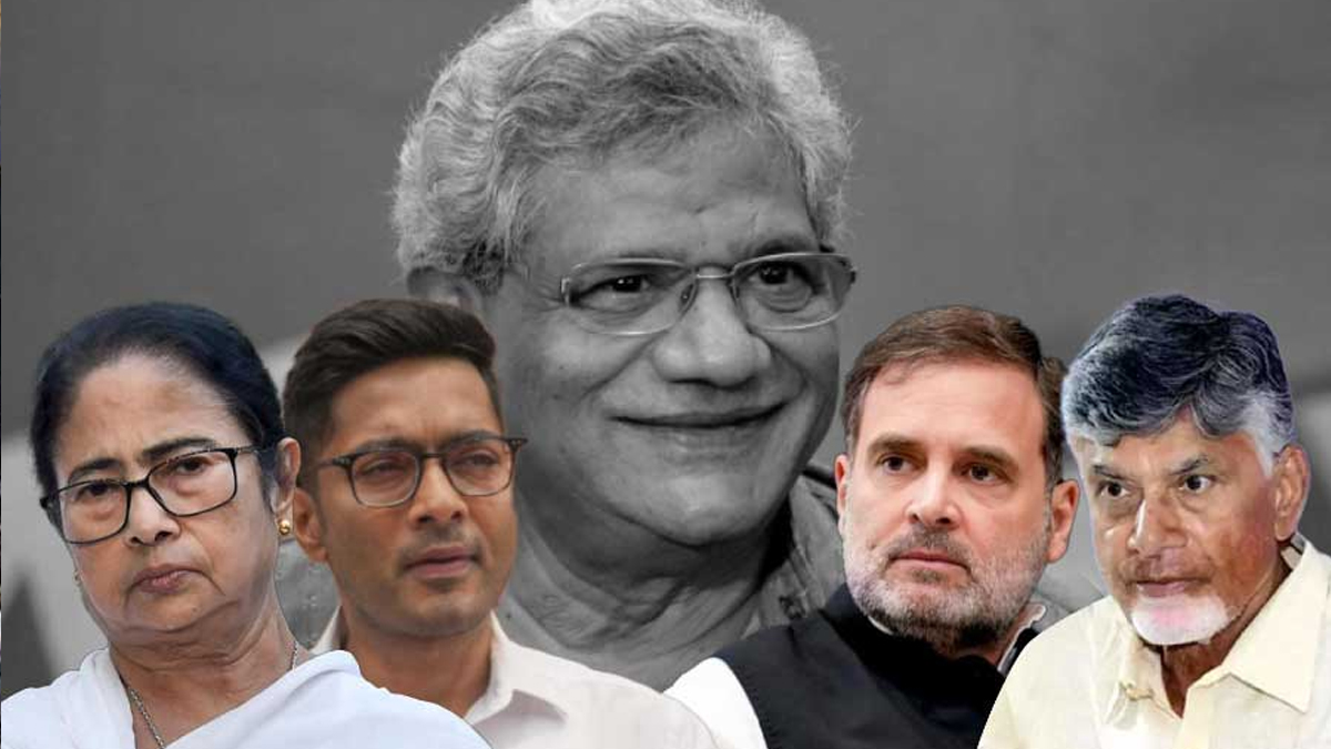 Political Leaders Mourn the Passing of Sitaram Yechury, Describing It as a "Loss to National Politics"