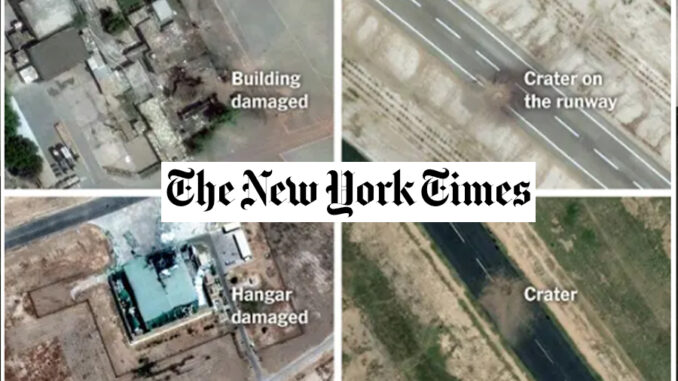 the new york times 2 India Cripples Pakistan’s Airbases: New York Times Confirms Damage from Operation Sindoor