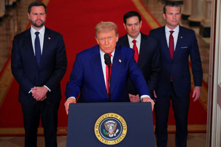 Trump delivers a chilling warning from the White House — more devastating targets in Iran are “ready to be hit.”