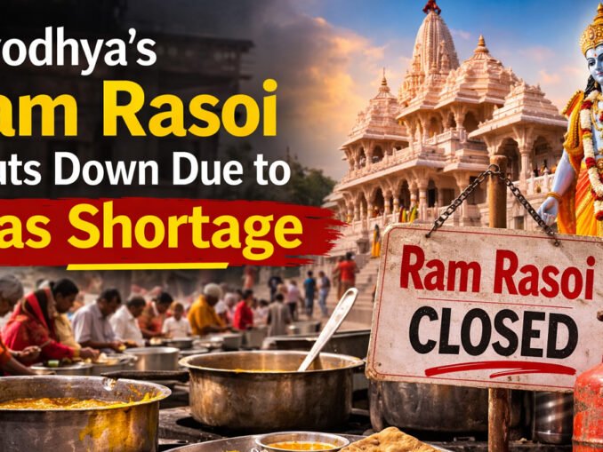 Gas Shortage Forces Closure of Ayodhya’s ‘Ram Rasoi’, Opposition Targets BJP