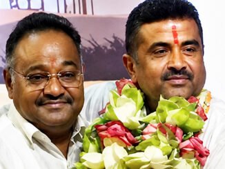 Suvendu Visits Samik’s Home, Duo Head to BJP HQ Ahead of Key Bengal Meetings
