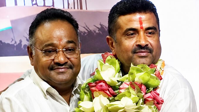 Suvendu Visits Samik’s Home, Duo Head to BJP HQ Ahead of Key Bengal Meetings