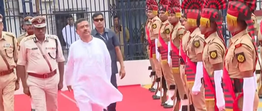 CM Suvendu Adhikari Receives Grand Guard of Honour at Nabanna Before First Cabinet Meet