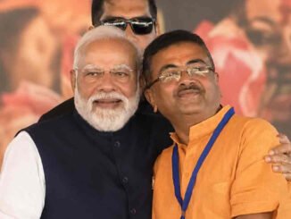Historic Moment at Brigade: Modi Hugs Suvendu After Oath, Shah & Yogi Join In