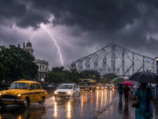 South Bengal Weather Update: Kolkata Braces for Thunderstorms, 50 kmph Gusty Winds and Evening Rain